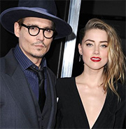 Johnny Depp si  sposato con l'attrice e cantante Amber Heard