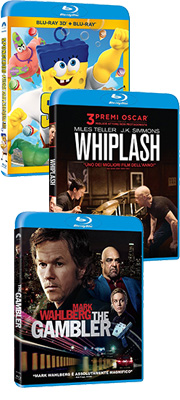 Arrivano in blu-ray Whiplash, The gambler e SpongeBob: Fuori dall'acqua