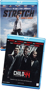 Child 44 - Il bambino n. 4 e Stretch - Guida o muori in blu-ray