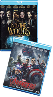 Il secondo Avengers e le fiabe di Into the woods in blu-ray