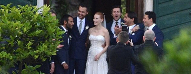 Matrimonio italiano per Jessica Chastain e Gian Luca Passi