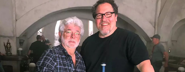 George Lucas sul set della nuova serie tv The Mandalorian