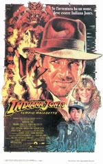 Locandina del film Indiana Jones e il tempio maledetto