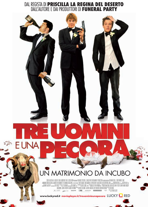 Poster del film Tre uomini e una pecora - Un matrimonio da incubo