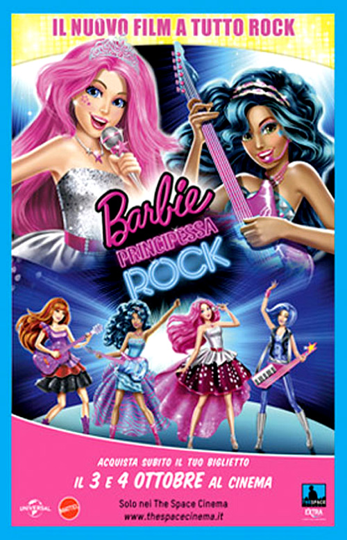 Poster del film Barbie principessa rock