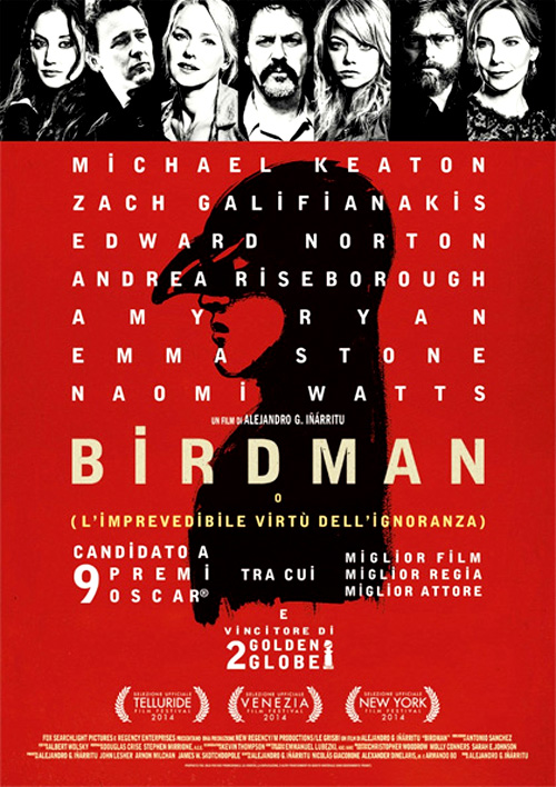 Poster del film Birdman o (l'Imprevedibile Virt dell'Ignoranza)