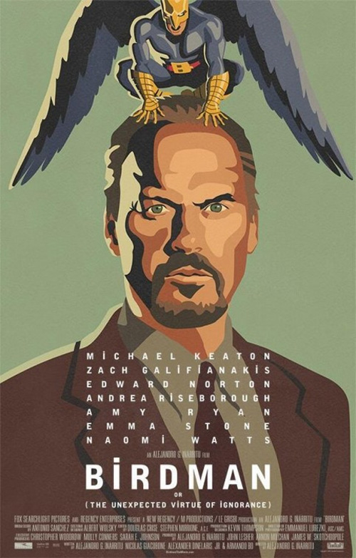 Poster del film Birdman o (l'Imprevedibile Virt dell'Ignoranza)