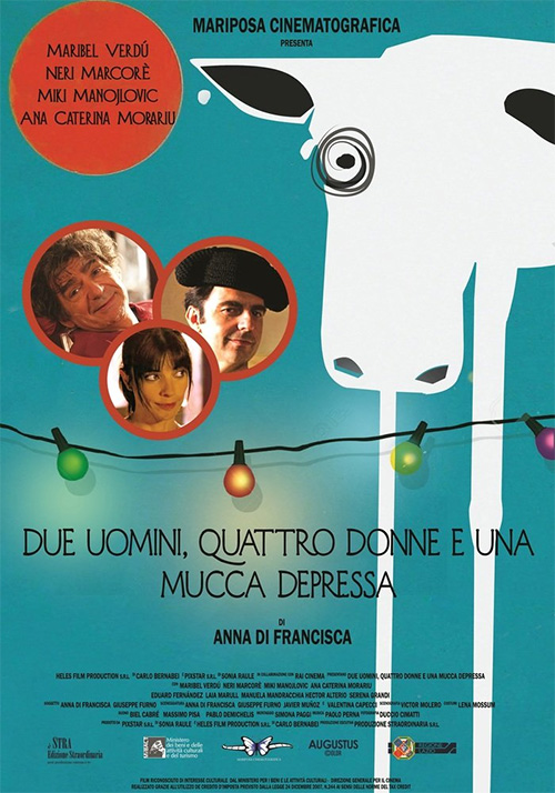 Poster del film Due uomini, quattro donne e una mucca depressa