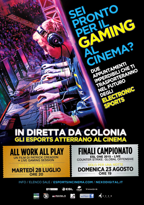 Poster del film Esports - Il Gaming in diretta al cinema