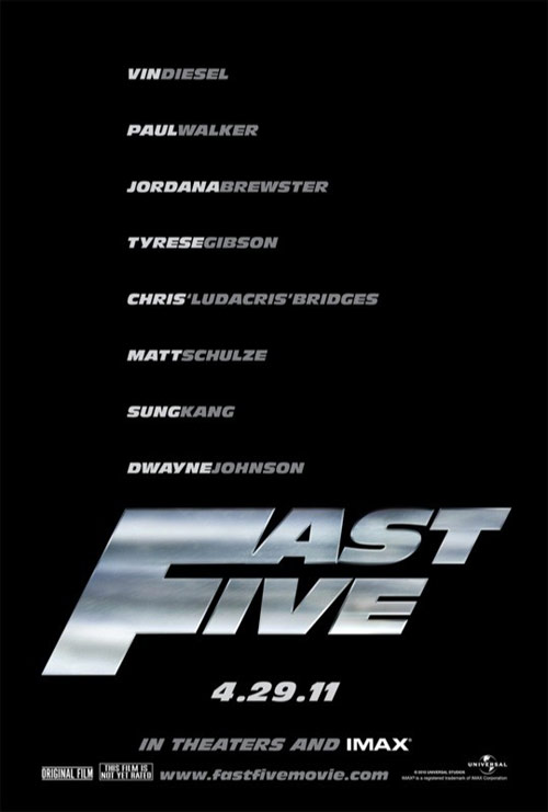Poster del film Fast & Furious 5