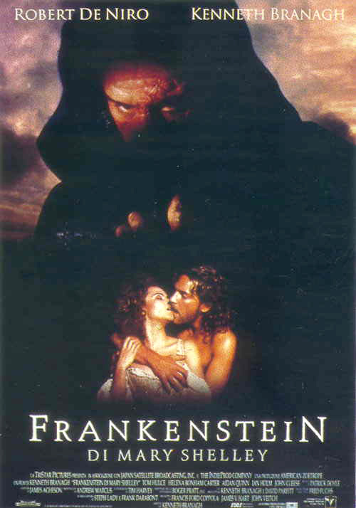 Poster del film Frankenstein di Mary Shelley