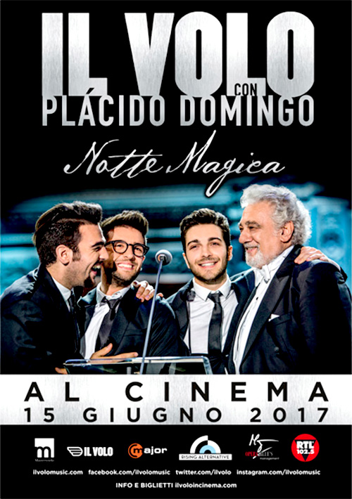 Poster del film Il Volo con Placido Domingo - Notte magica al cinema