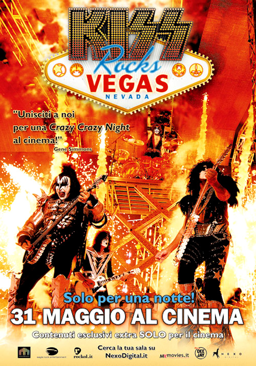 Poster del film Kiss Rocks Vegas