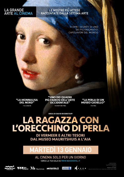 Poster del film La ragazza con lorecchino di perla - La Grande Arte al cinema