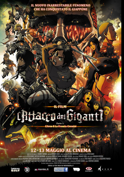 Poster del film L'attacco dei giganti - Il Film: parte I - L'arco e la freccia cremisi