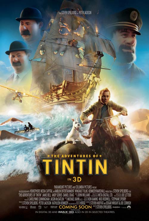 Poster del film Le avventure di Tintin: il segreto dell'unicorno