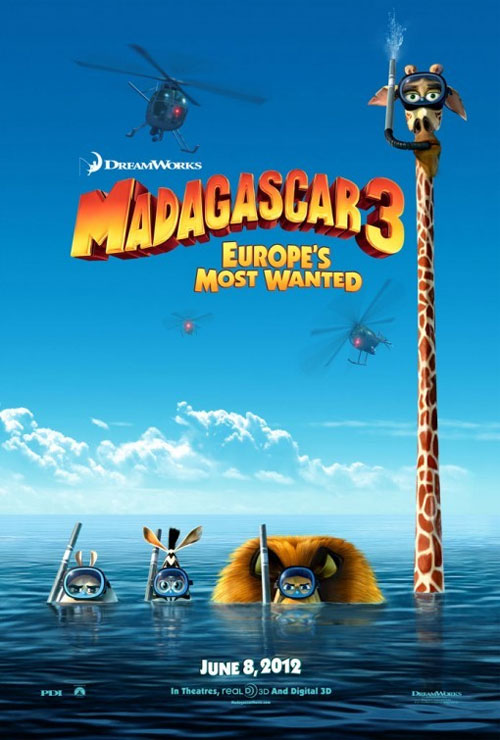 Poster del film Madagascar 3: Ricercati in Europa