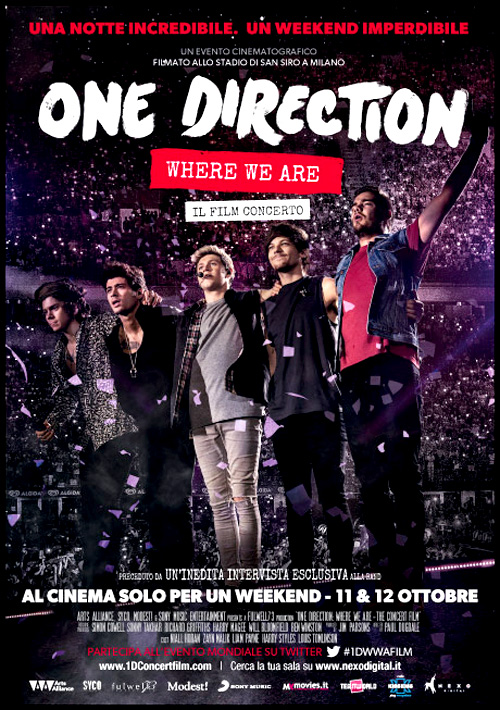 Poster del film One Direction: Where We Are - Il Film Concerto