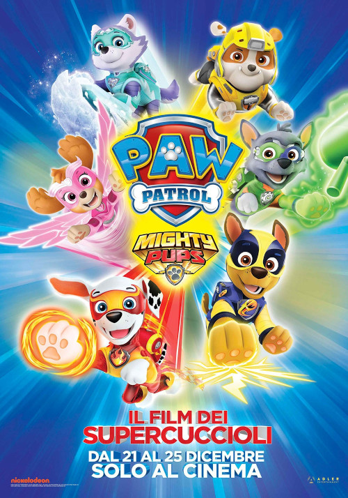 Poster del film Paw Patrol Mighty Pups - Il film dei supercuccioli