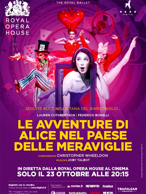 Poster del film Le Avventure di Alice nel Paese delle Meraviglie - The Royal Ballet
