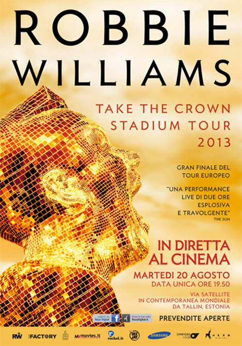 Poster del film Robbie Williams Take the crown Stadium Tour 2013 