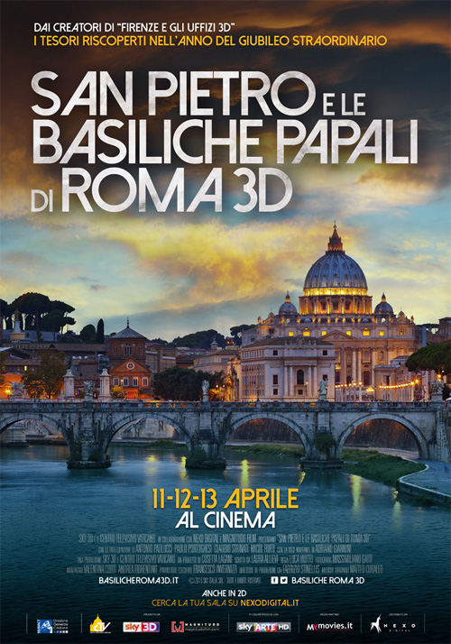 Poster del film San Pietro e le Basiliche Papali di Roma 3D