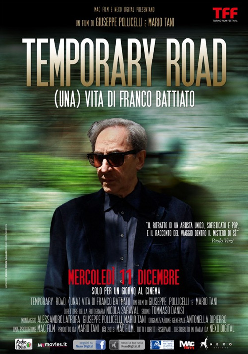 Poster del film Temporary Road - (Una) vita di Franco Battiato