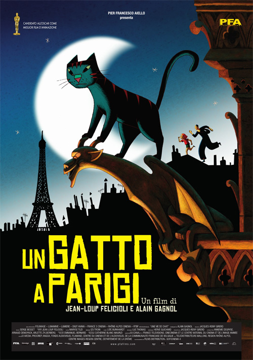 Poster del film Un gatto a Parigi