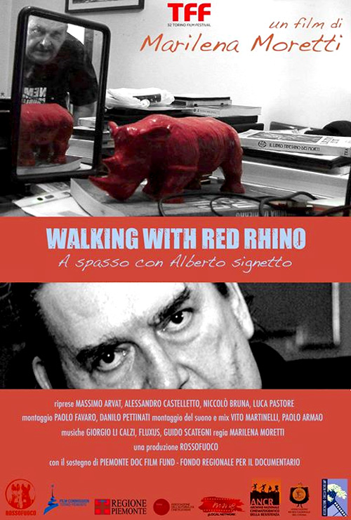 Poster del film Walking with Red Rhino - A spasso con Alberto Signetto